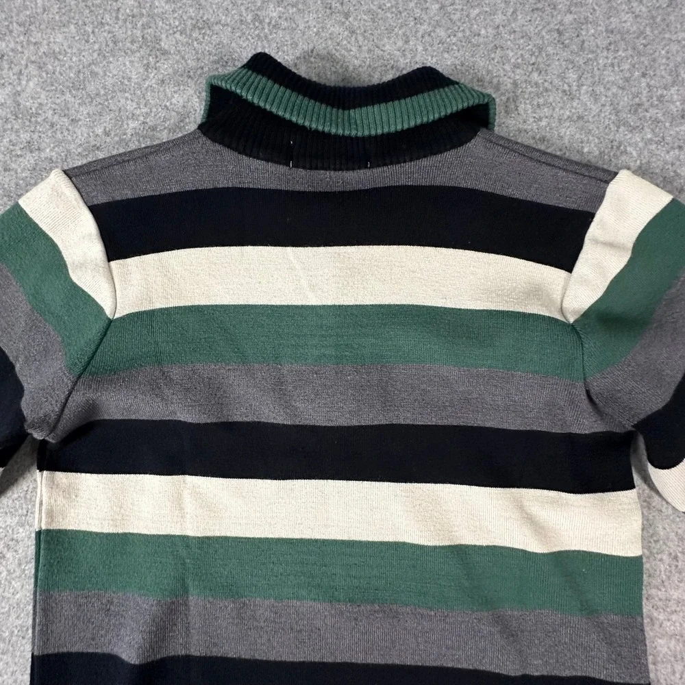 Paul‎ & Shark Yachting Quarter Zip Sweater Mens Medium Multicolor Striped Wool